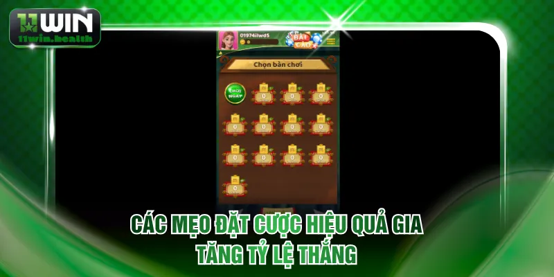 Bài Cào 11WIN - Siêu Phẩm Game Đình Đám Thị Trường Châu Á 3 Các mẹo đặt cược hiệu quả gia tăng tỷ lệ thắng