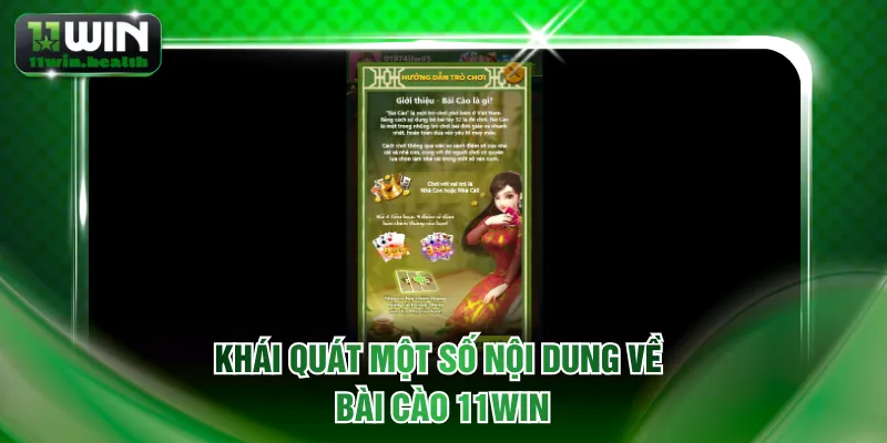 Bài Cào 11WIN - Siêu Phẩm Game Đình Đám Thị Trường Châu Á 1 Khái quát một số nội dung về bài cào 11WIN