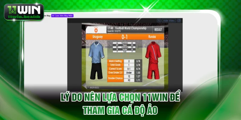 Thể Thao Ảo 11WIN Đẳng Cấp Và Uy Tín Nhất Năm 2026 3 Lý do nên lựa chọn 11WIN để tham gia cá độ ảo